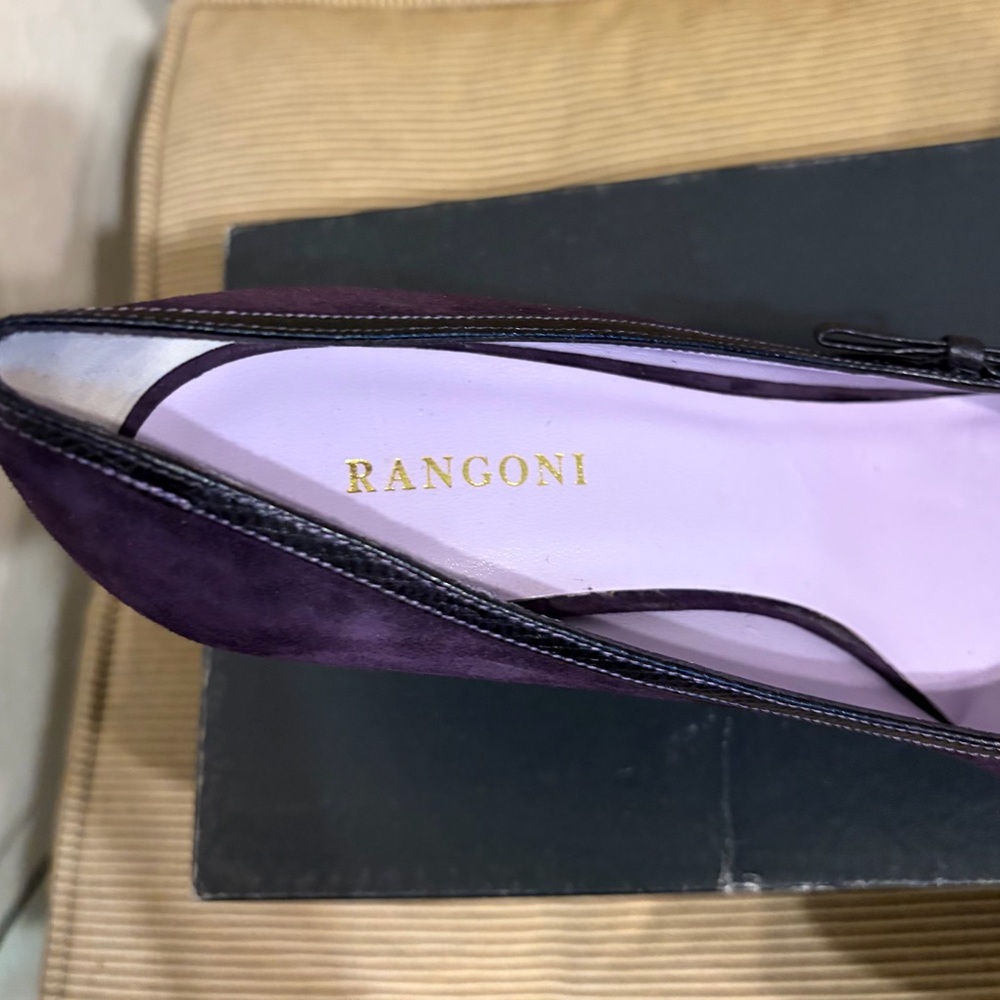 NWT Clay by Rangoni Italian Leather/Suede Women's Pumps - Size 8AA - Picture 8 of 17
